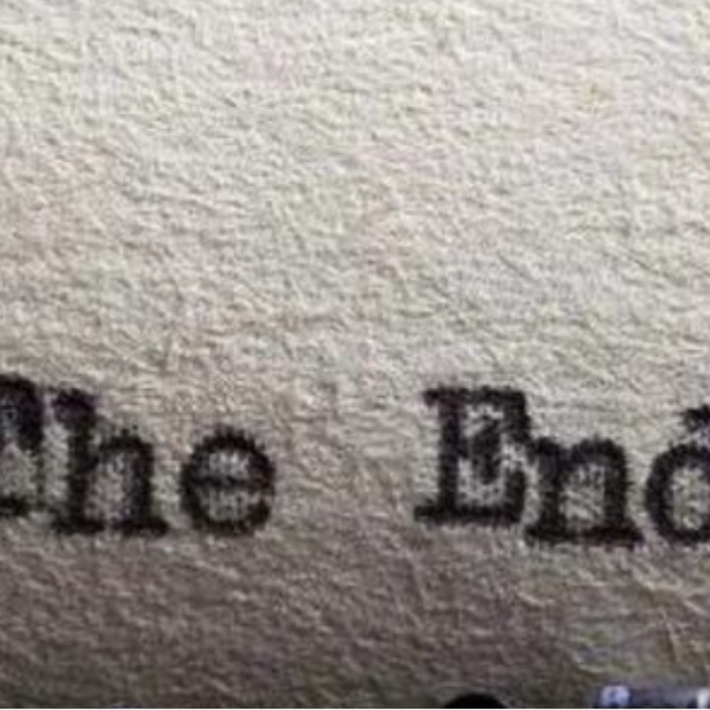 Vintage Typewriter Text Print - Black on Cream